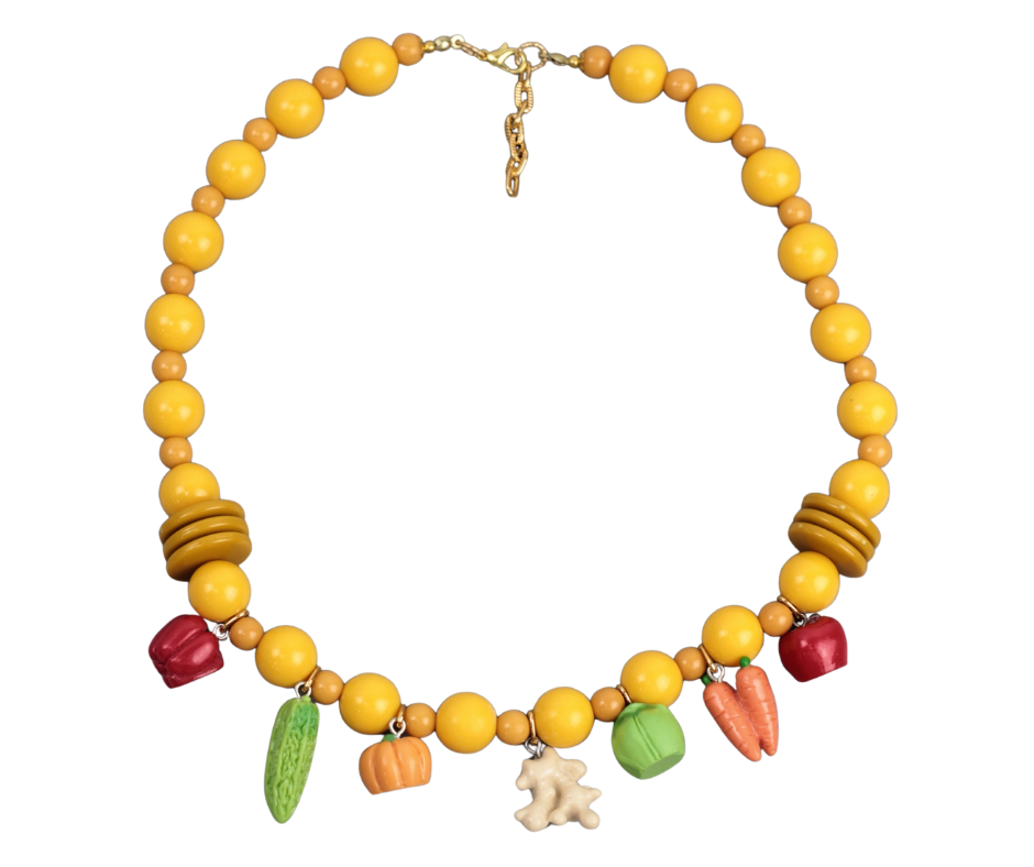 Colar Legumes - amarelo