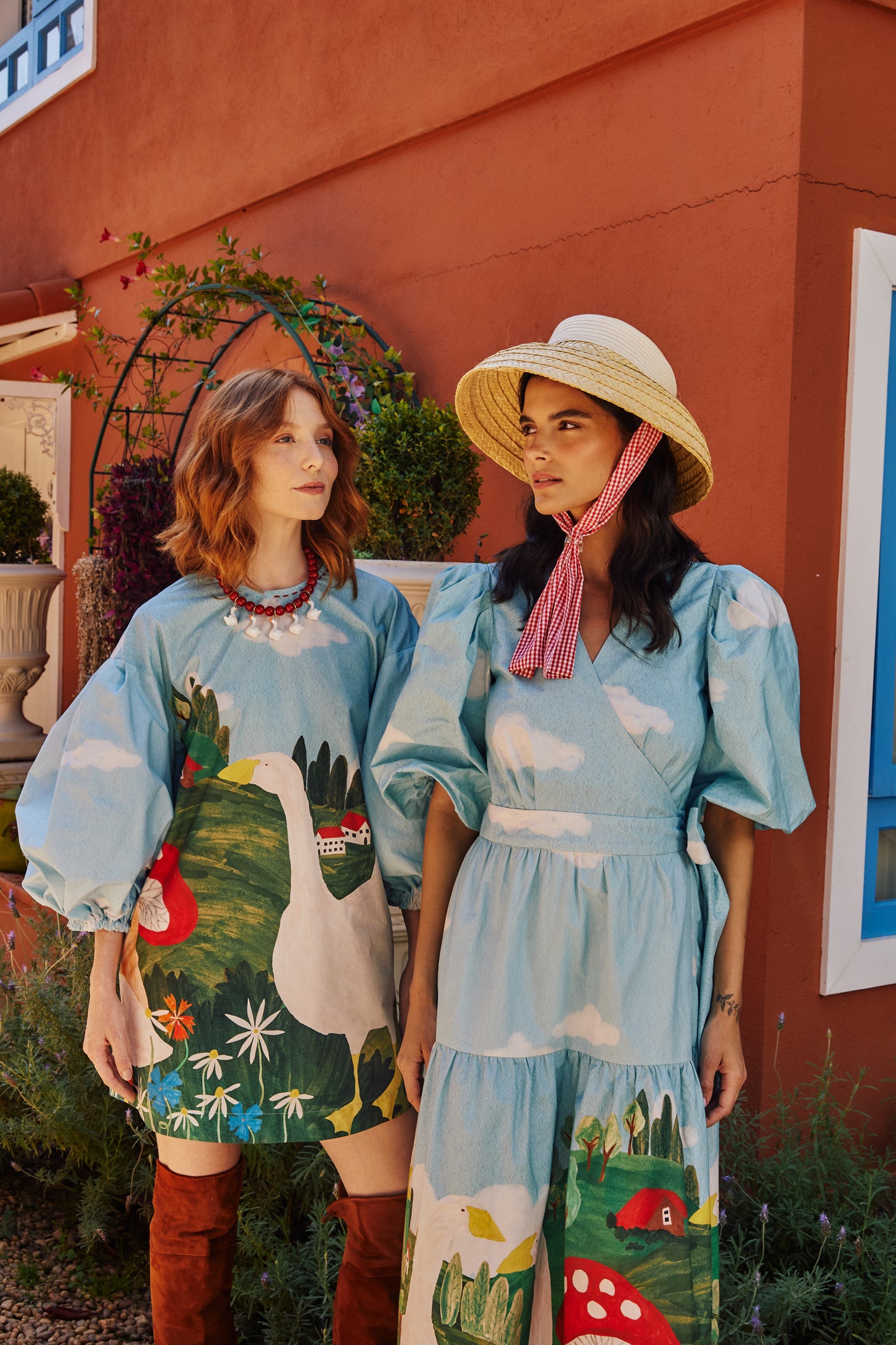 Vestido Fada Fazendinha - azul claro