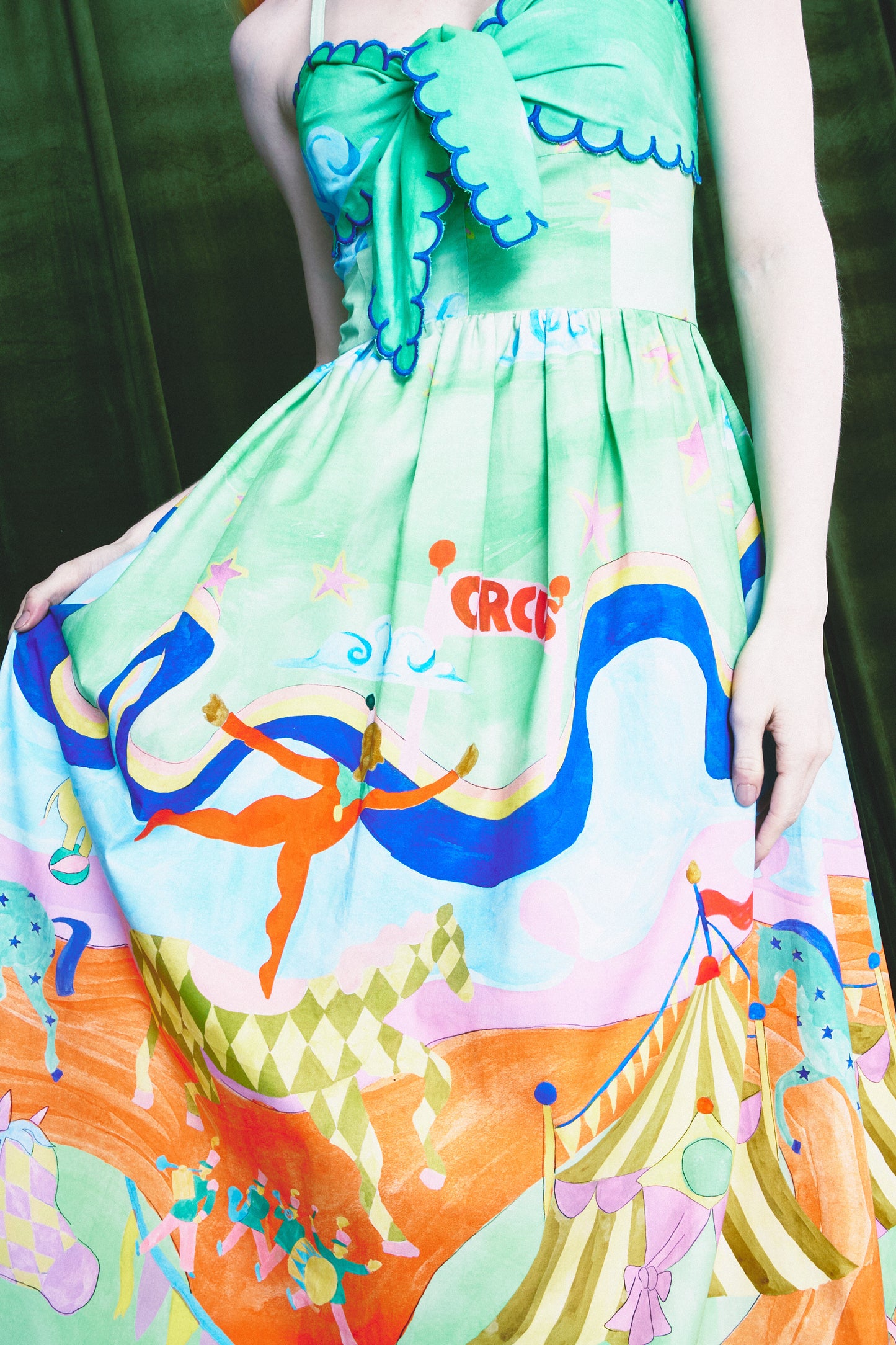 Vestido Espetáculo Circo - verde