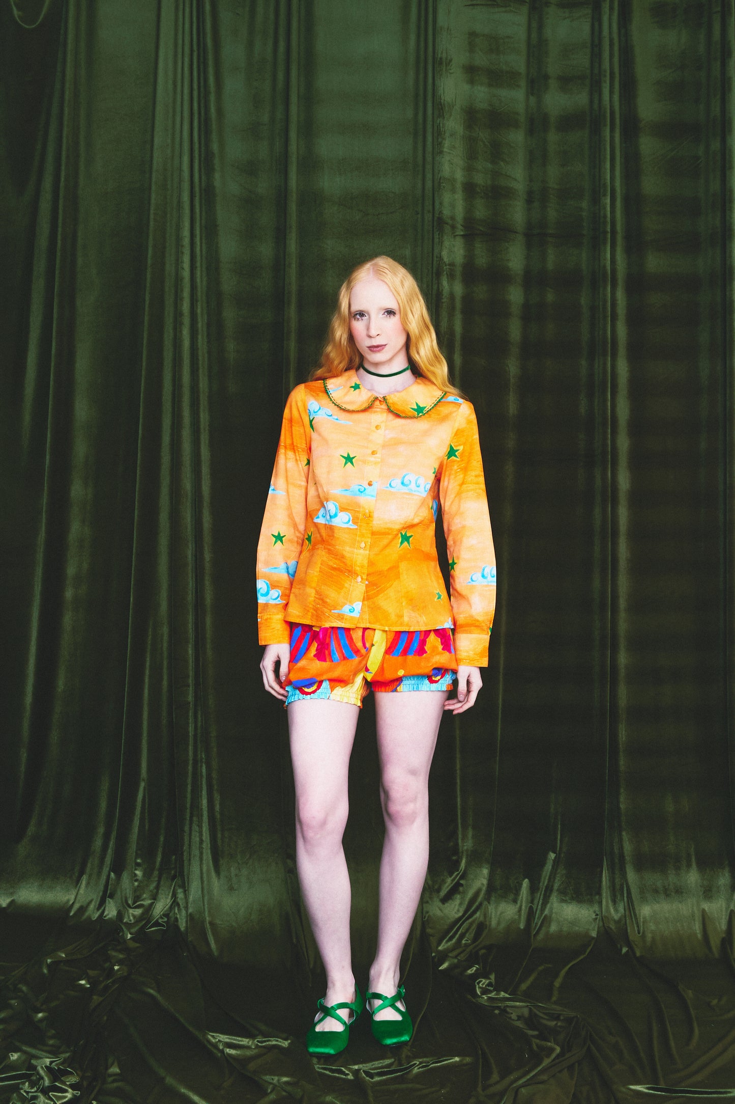 Short Mágica Circo - laranja