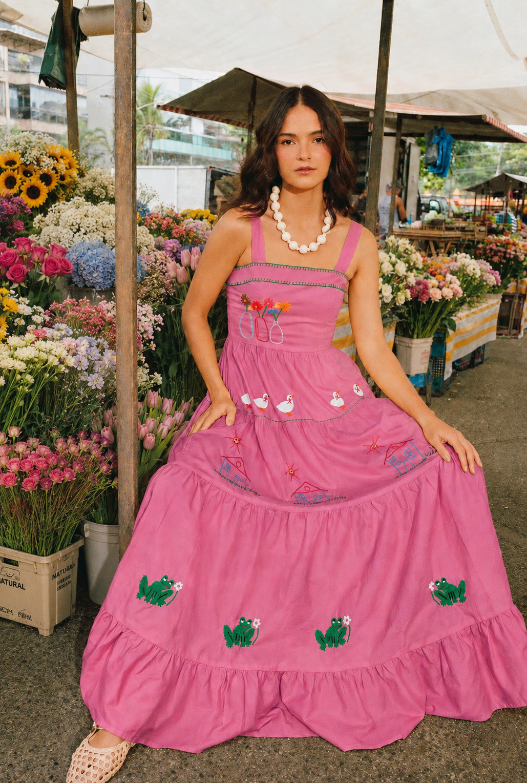 Amanda Nostalgia Dress - pink