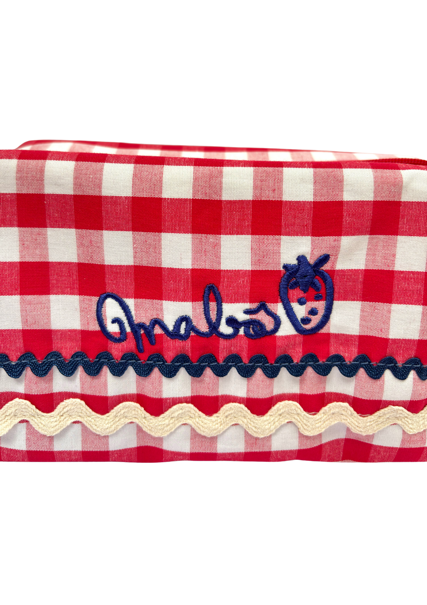 Nécessaire Mabô - vichy vermelho