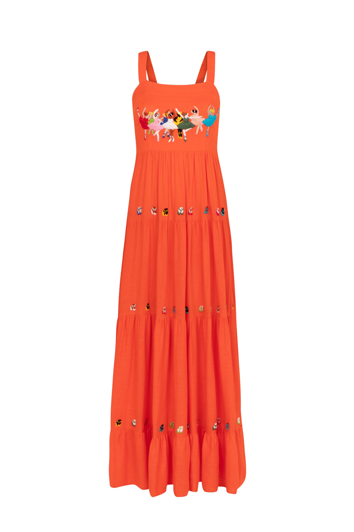 Vestido Amanda Sapatilha - coral