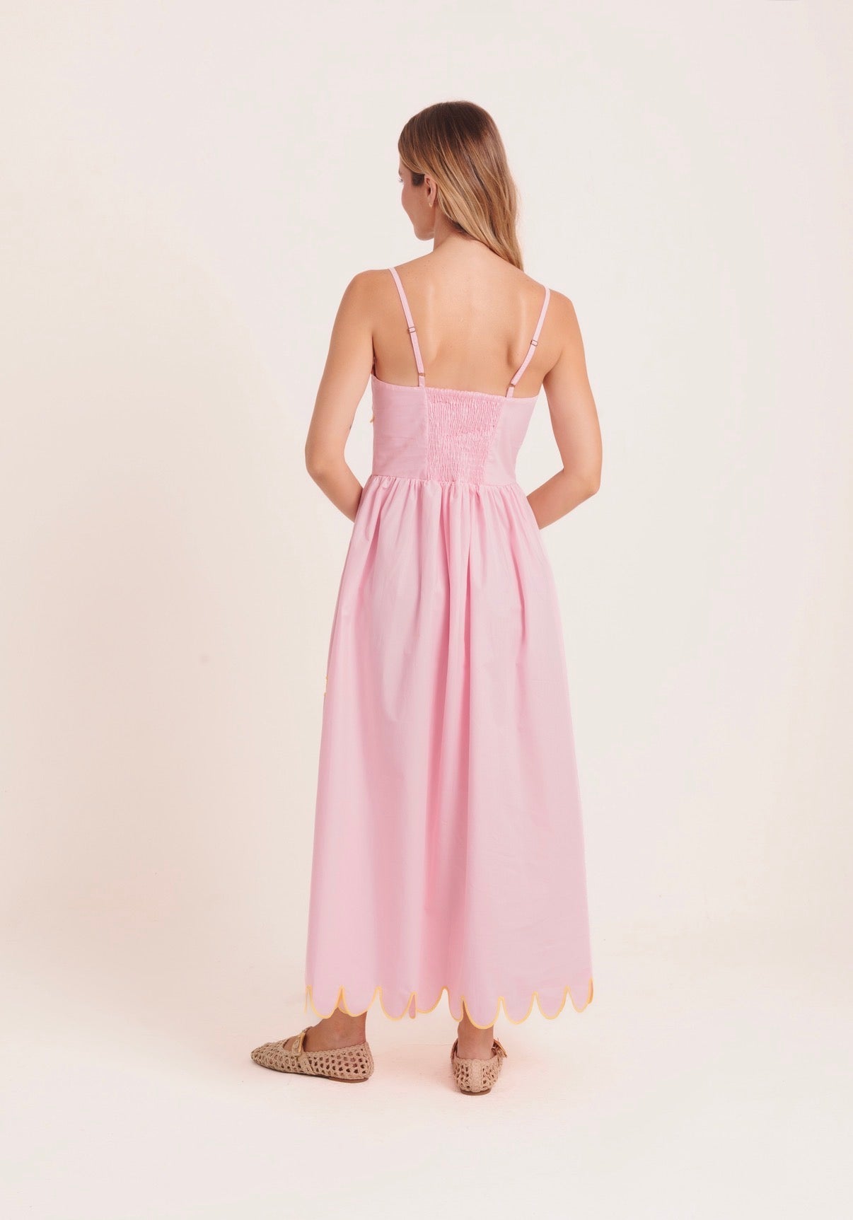 Vestido Amanita - rosa/amarelo