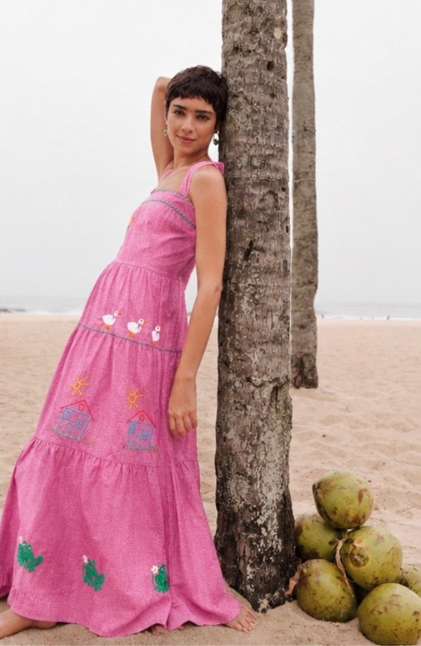 Vestido Amanda Nostalgia - rosa