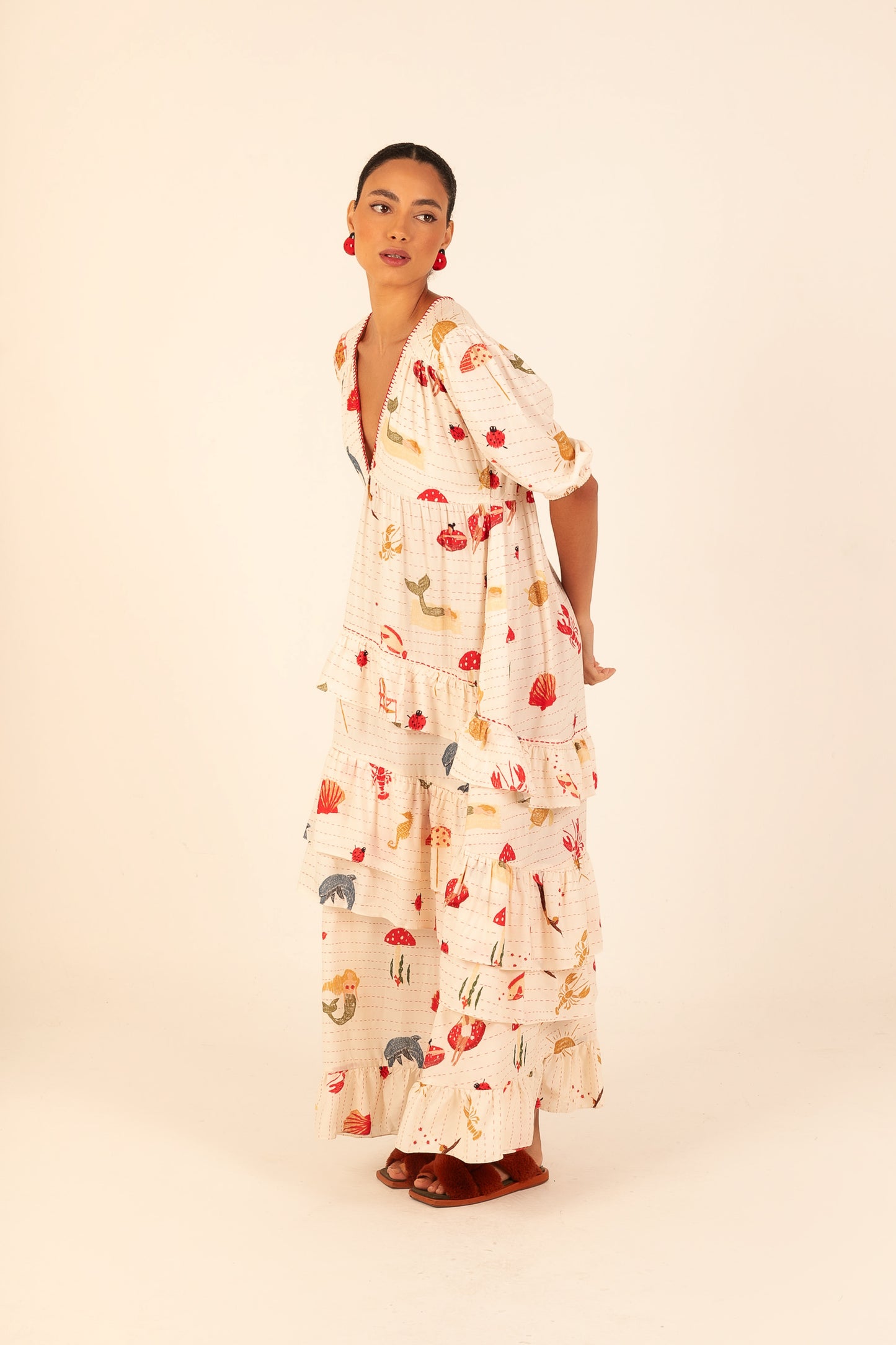 Vestido Afeto Sereias - off