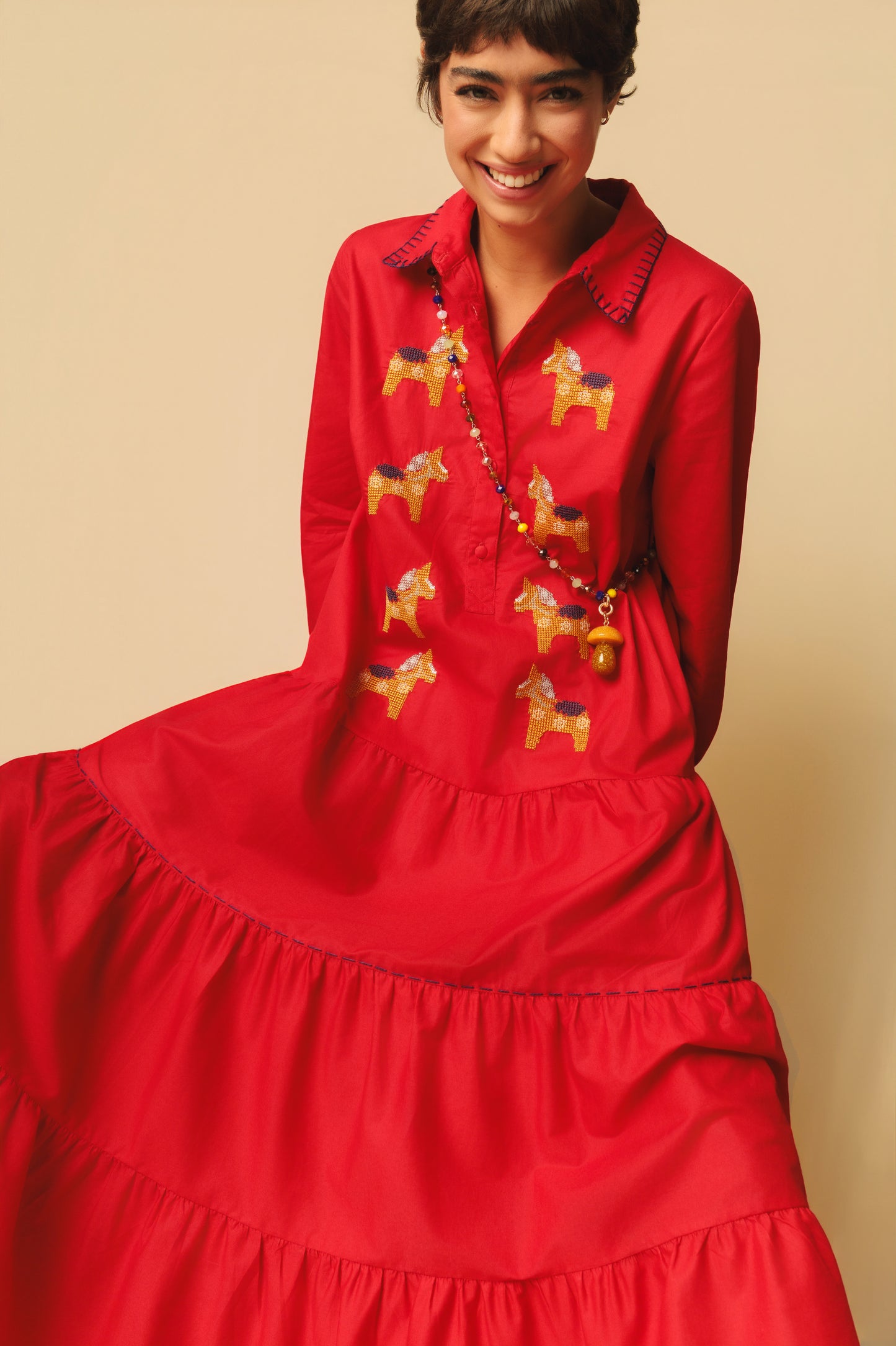 Vestido Sampa Haras - vermelho