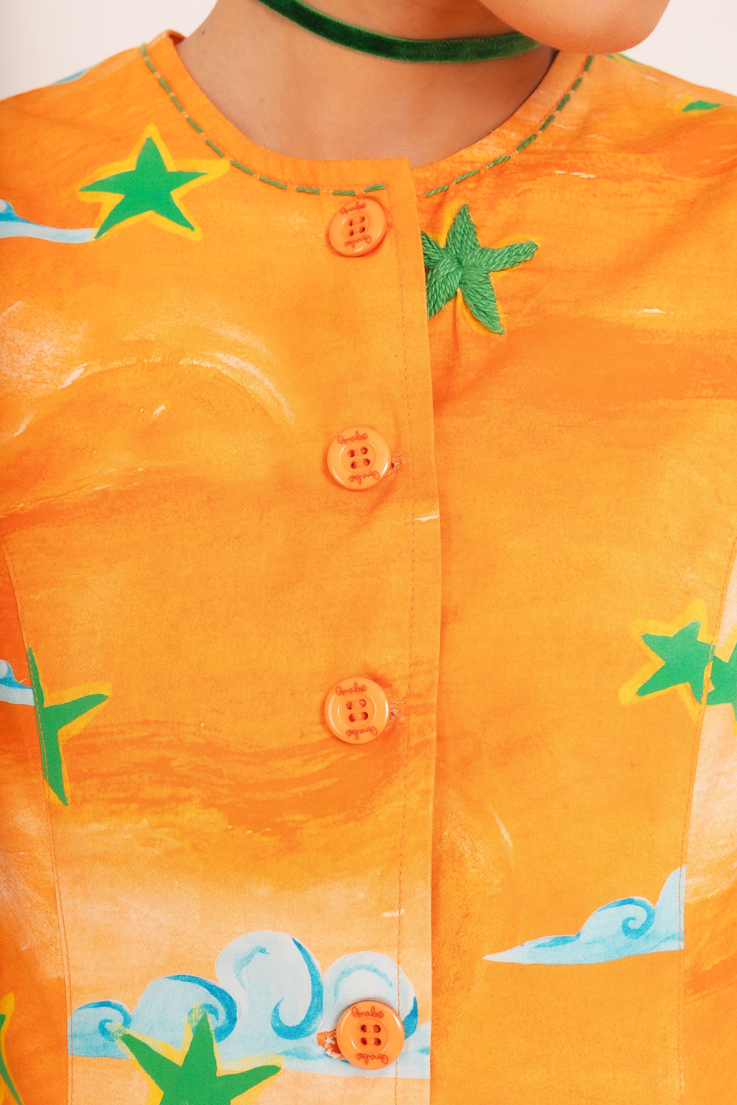 Colete Estela Circo - laranja