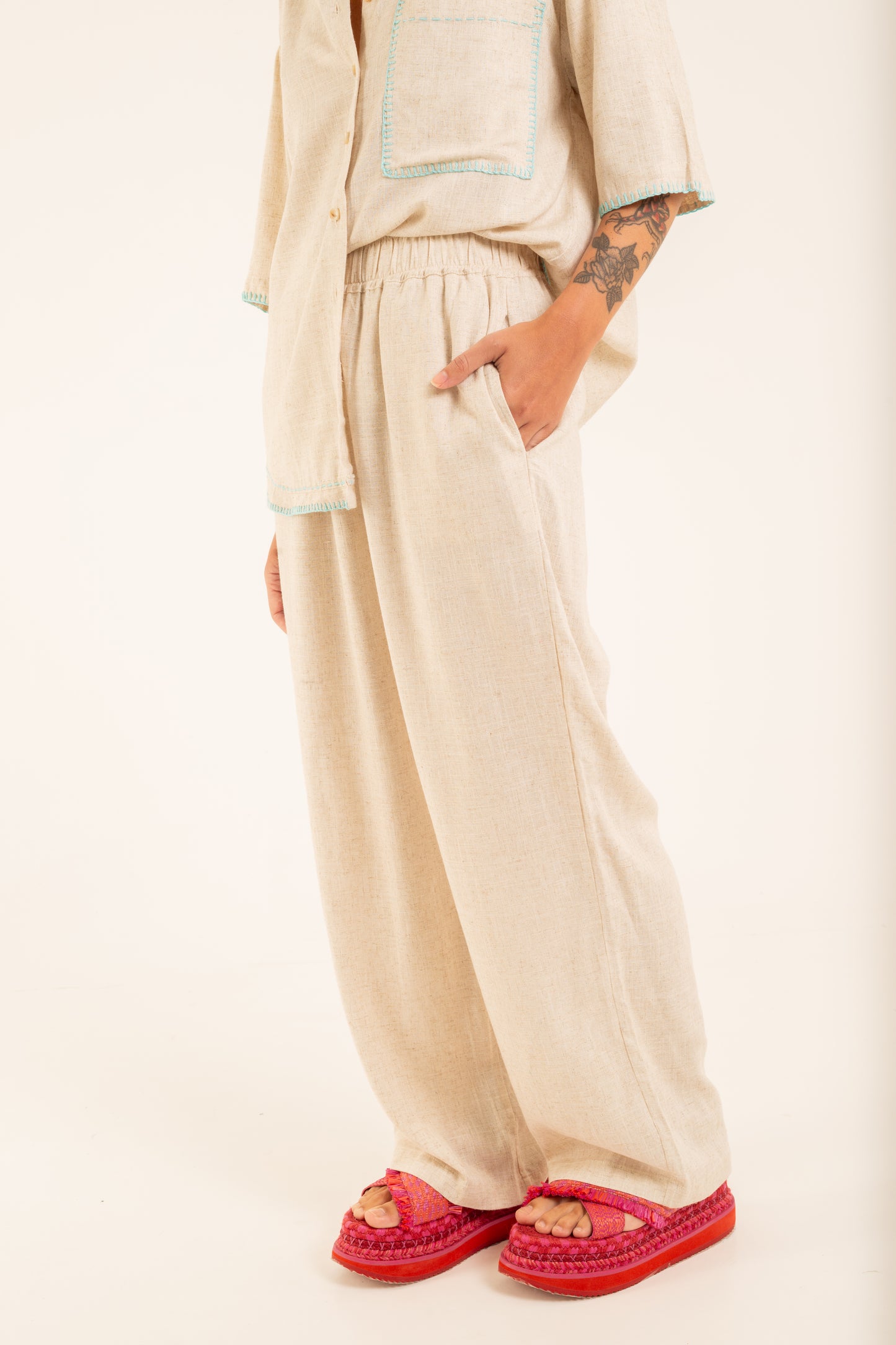 Calça Aconchego - cru