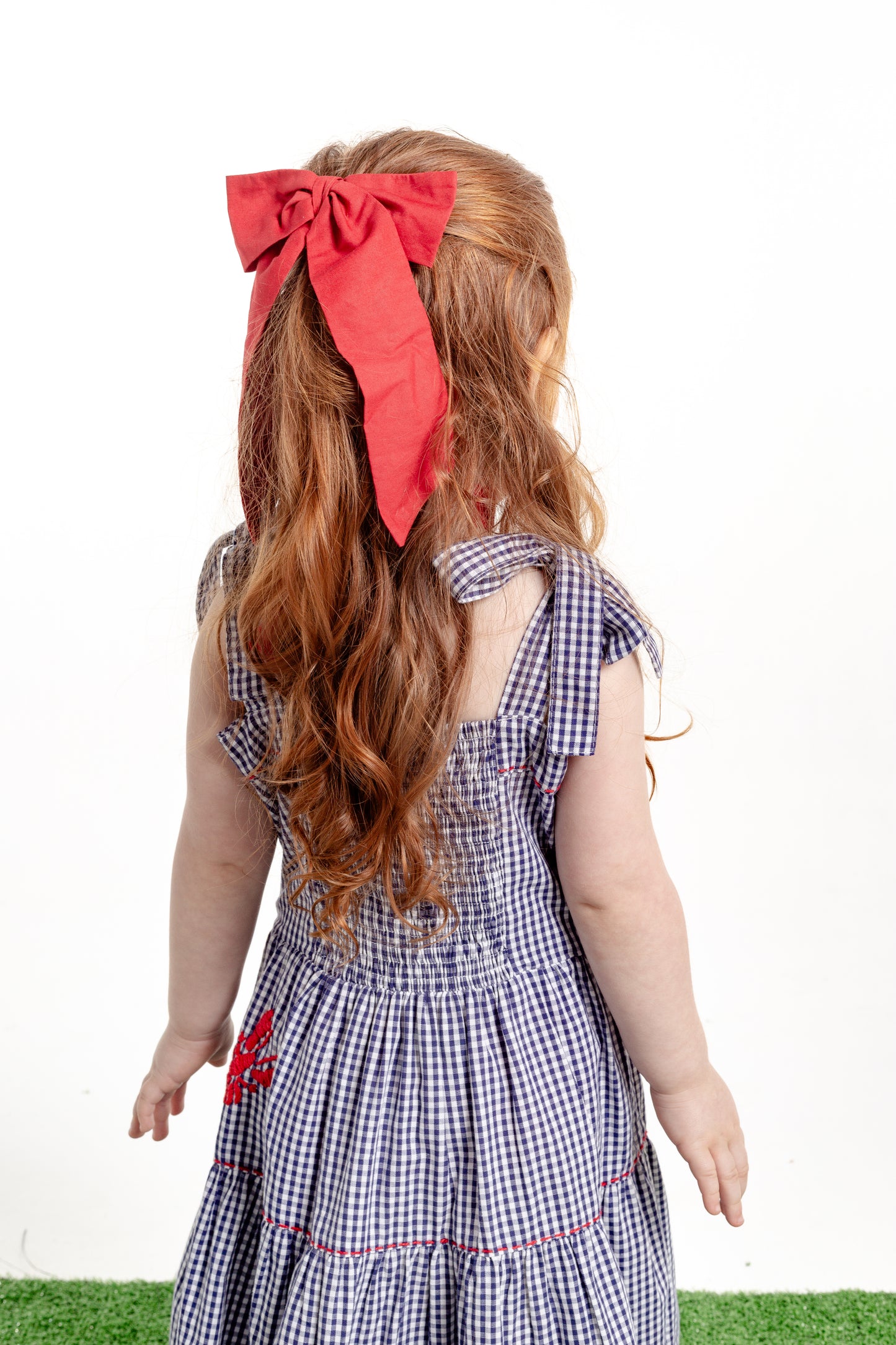 Vestido Amanda Lagosta Mini - vichy marinho