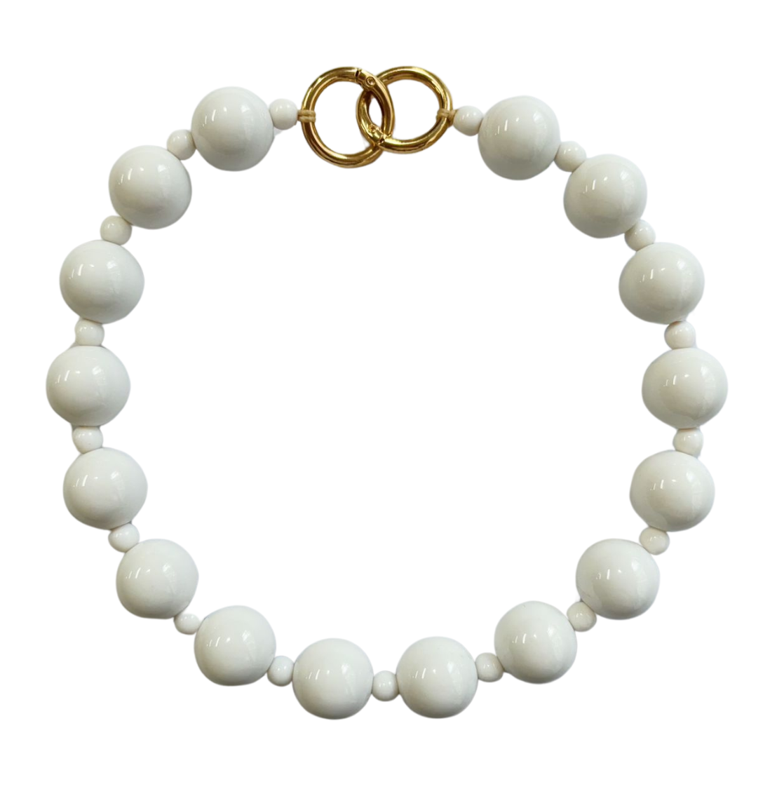 Choker Bolota P - branco