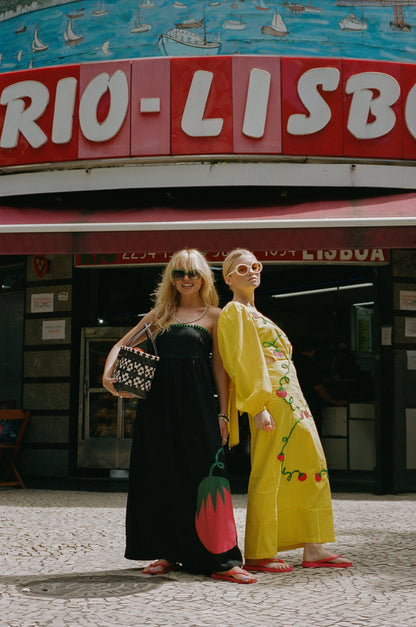 Vestido Kaia Tomate - preto