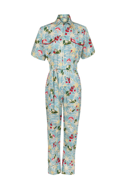 Macacão Conto Estrelinha - azul claro