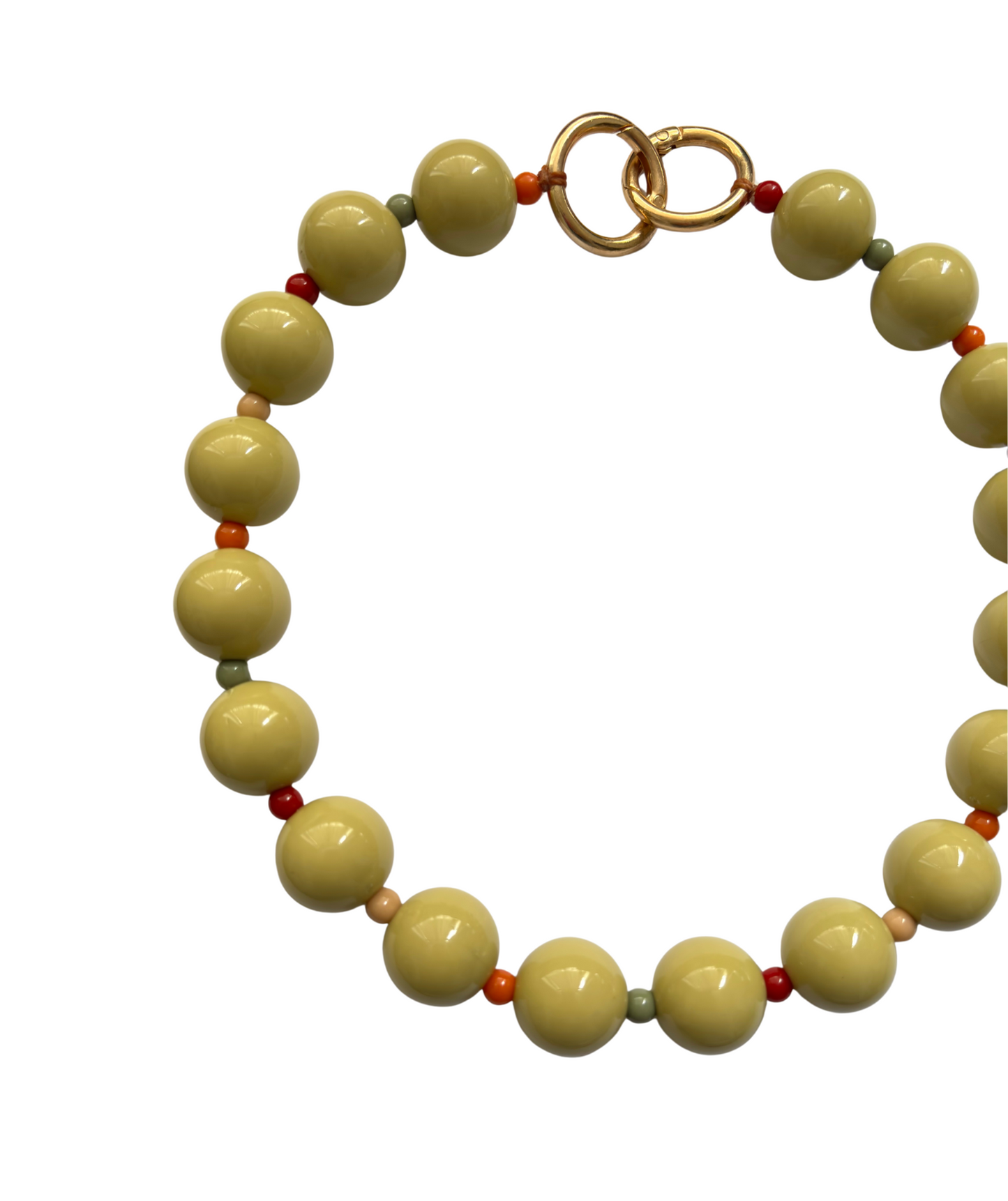 Choker Entremeios Coloridos - verde oliva