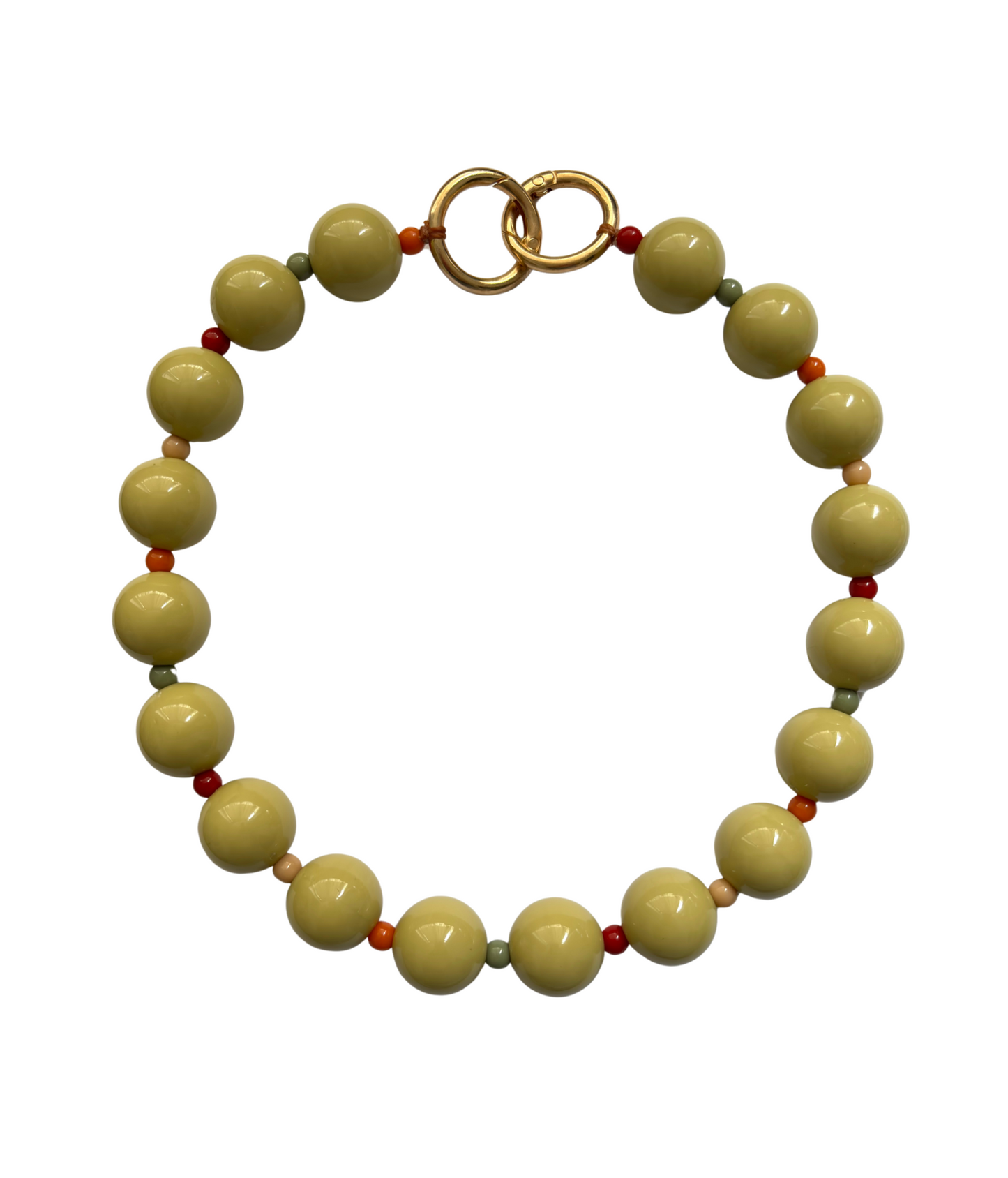 Choker Entremeios Coloridos - verde oliva
