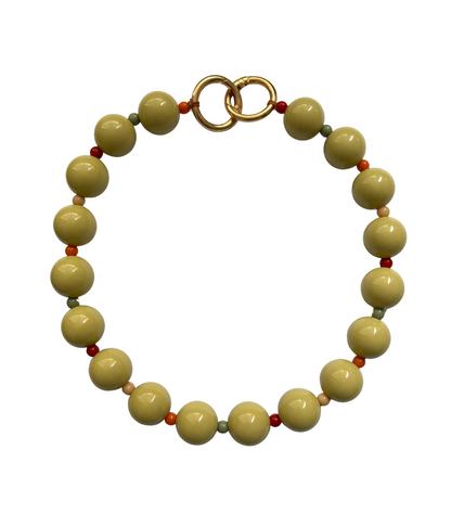 Choker Entremeios Coloridos - verde oliva