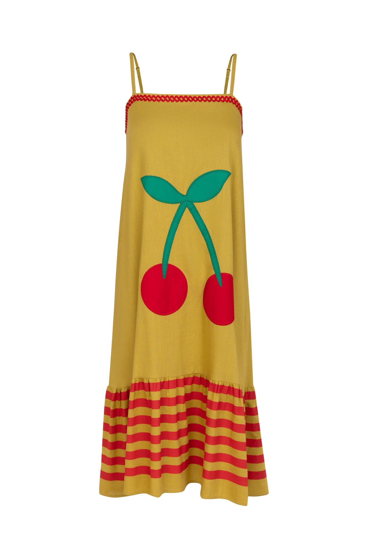 Vestido Manu Cereja - verde