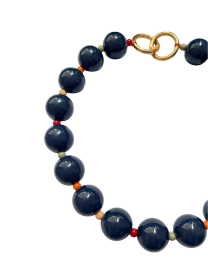 Choker Entremeios Coloridos - marinho