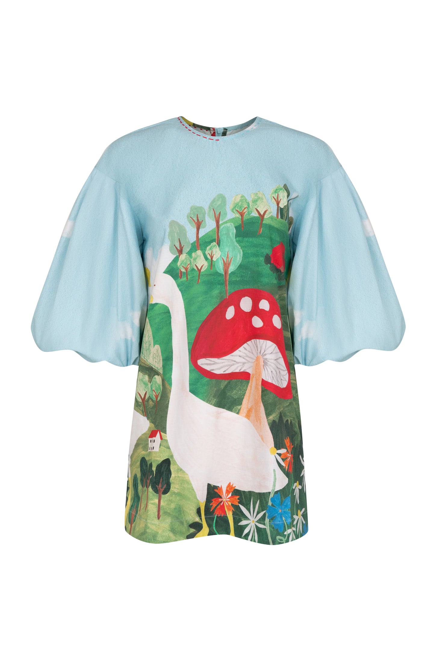 Vestido Fada Fazendinha - azul claro