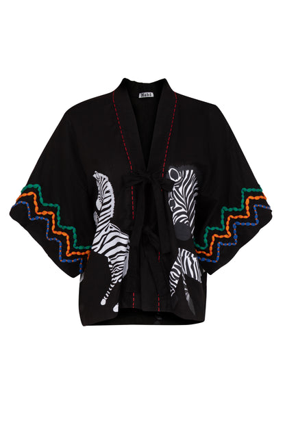 Kimono Zebra - preto