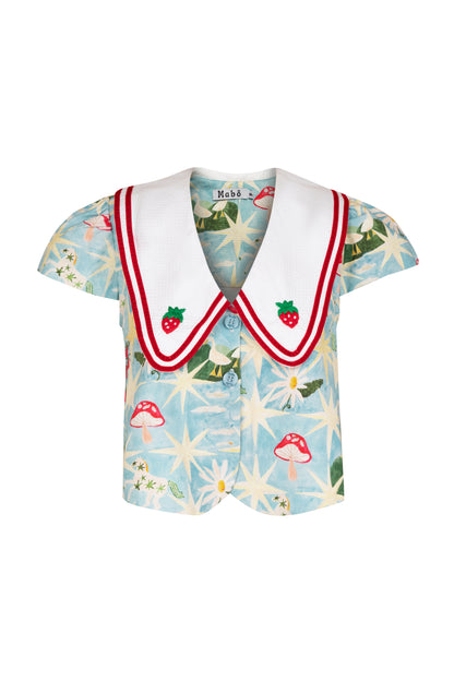 Colete Constelação Estrelinha - azul claro