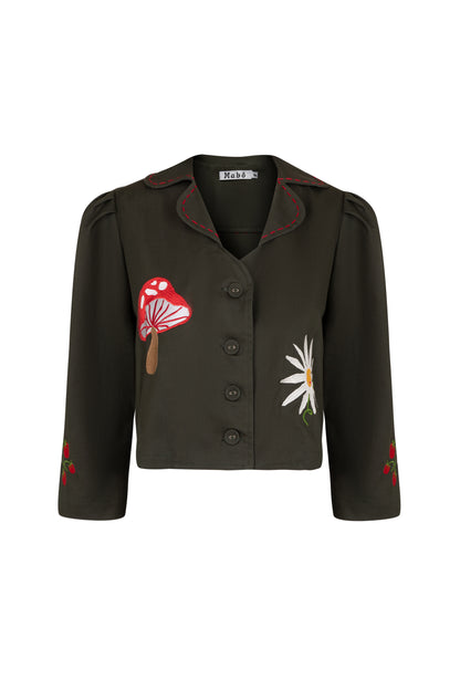 Casaco Fazenda - verde militar