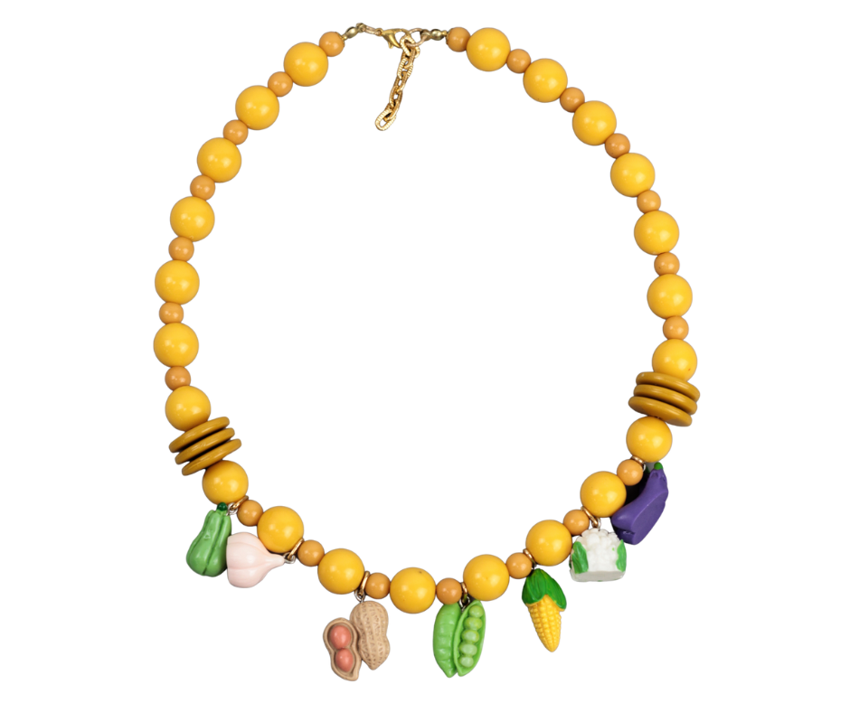 Colar Legumes - amarelo claro
