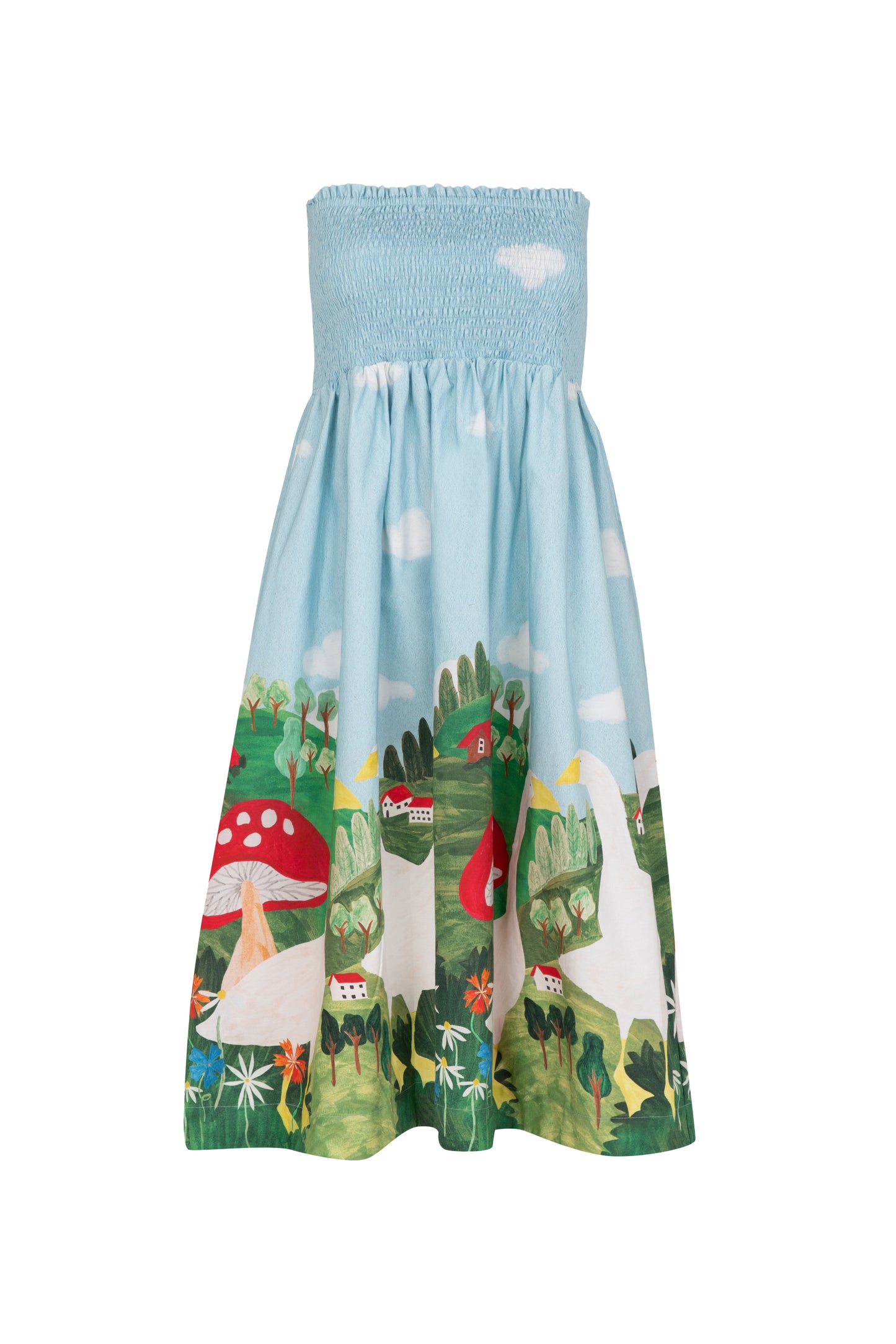 Saia Horizonte Fazendinha - azul claro