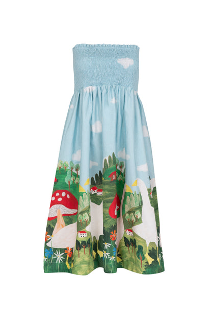 Saia Horizonte Fazendinha - azul claro