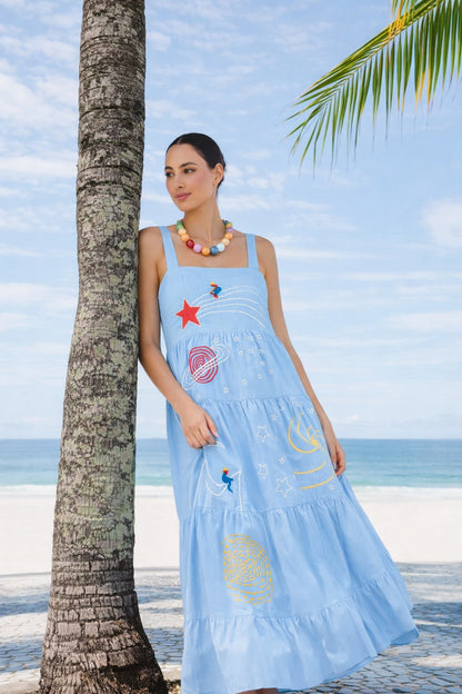Vestido Amanda Astros - azul