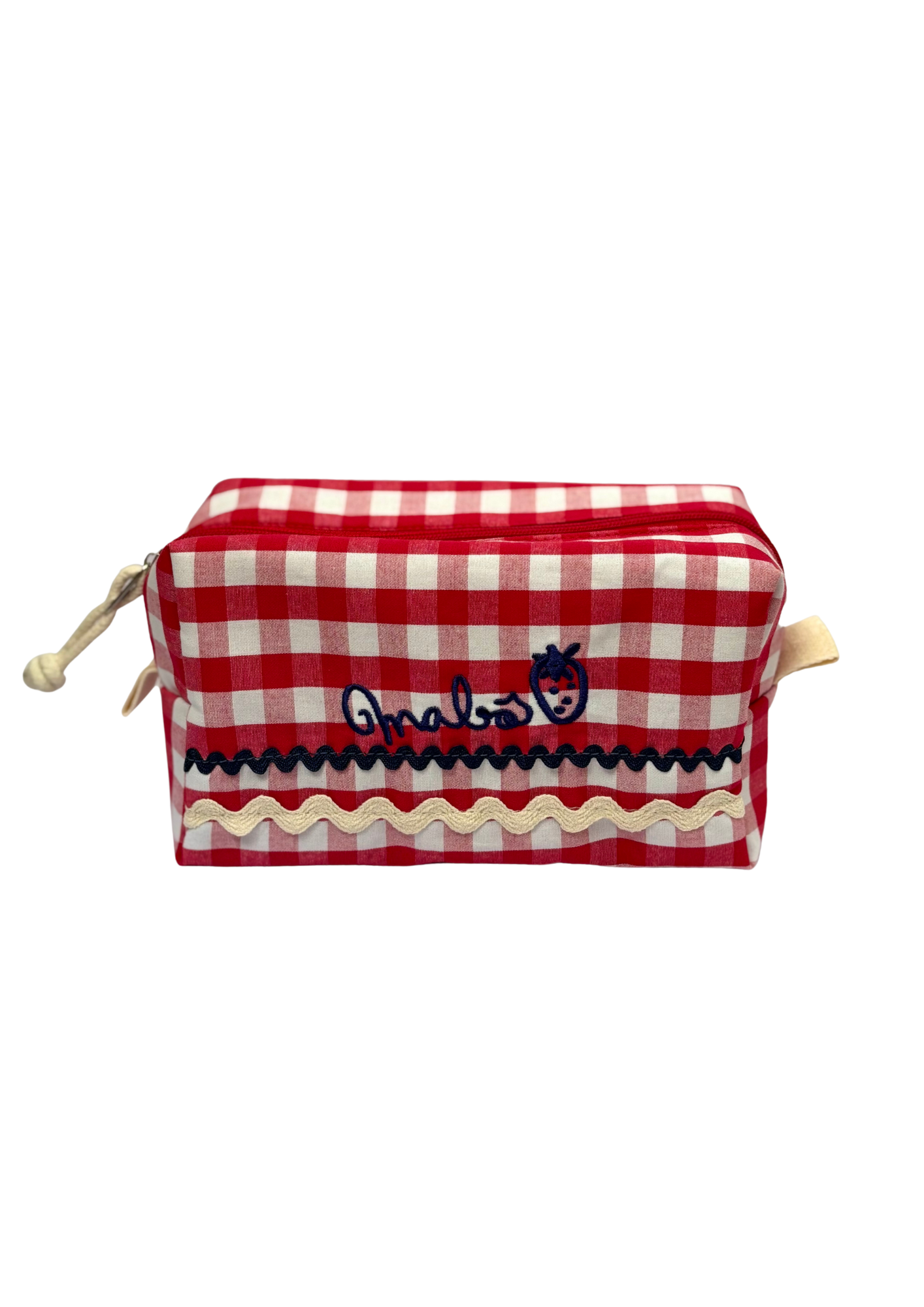 Nécessaire Mabô - vichy vermelho