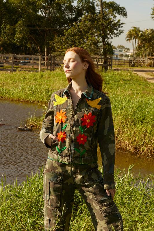 Jaqueta Florescer - camuflado