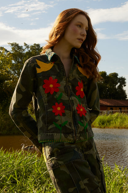 Jaqueta Florescer - camuflado