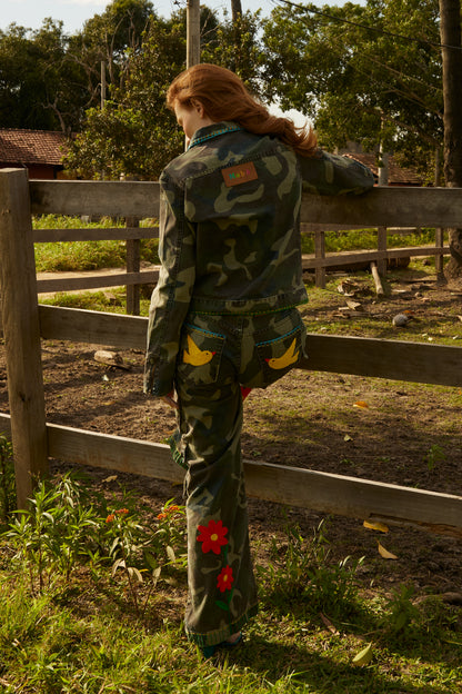 Calça Florescer - camuflado