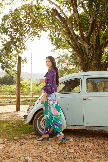 Calça Aladim Bosque - roxo