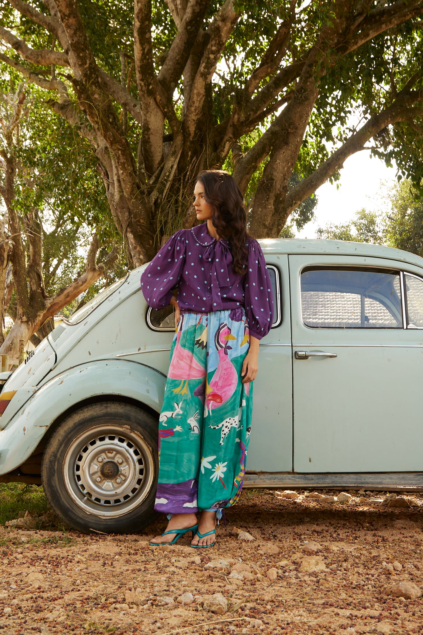 Calça Aladim Bosque - roxo