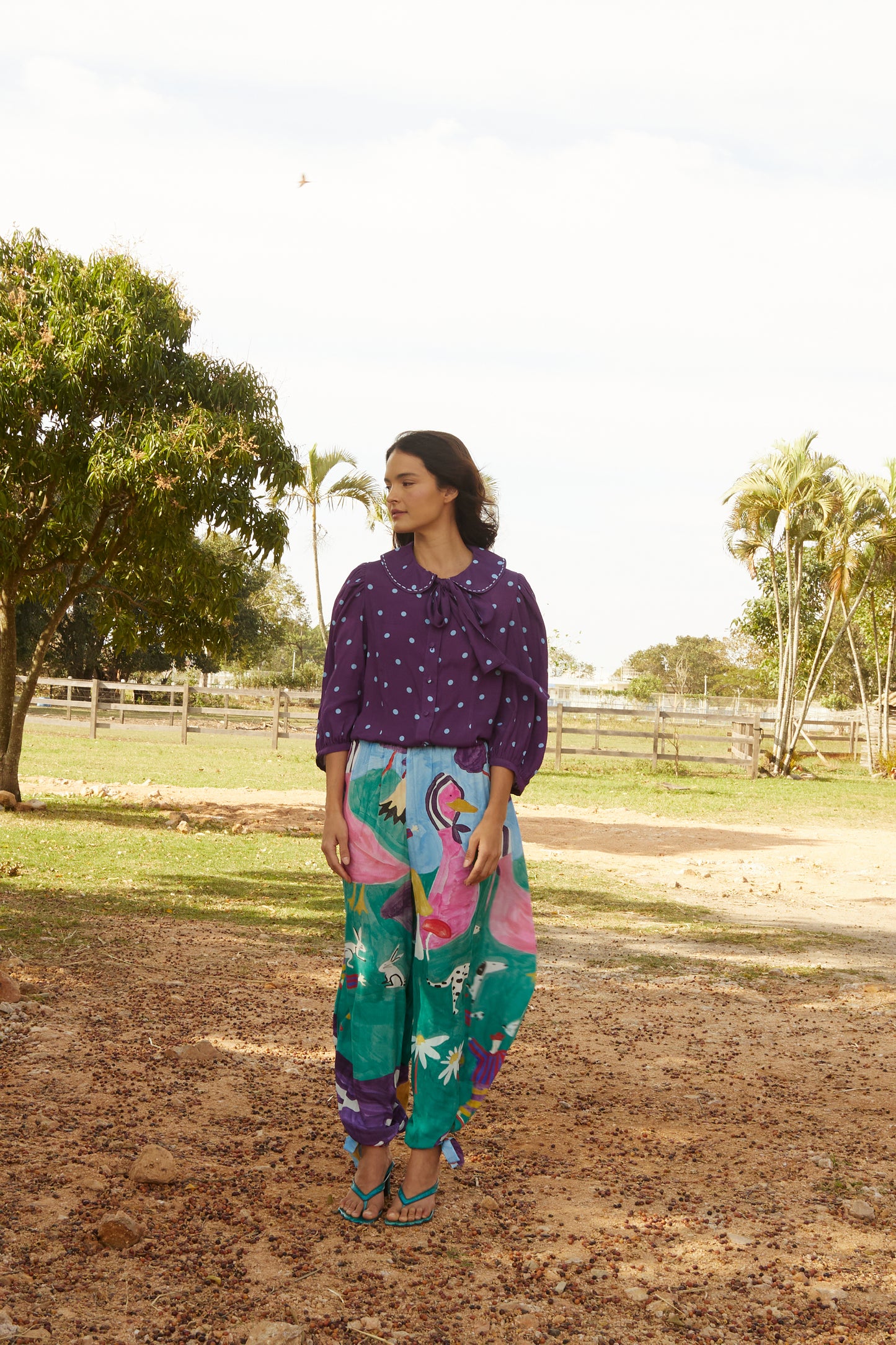 Calça Aladim Bosque - roxo