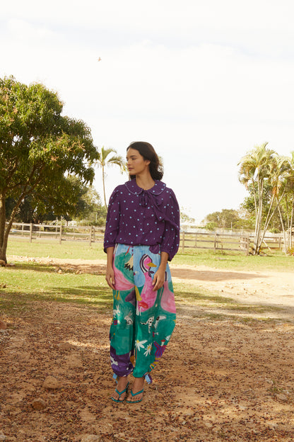 Calça Aladim Bosque - roxo