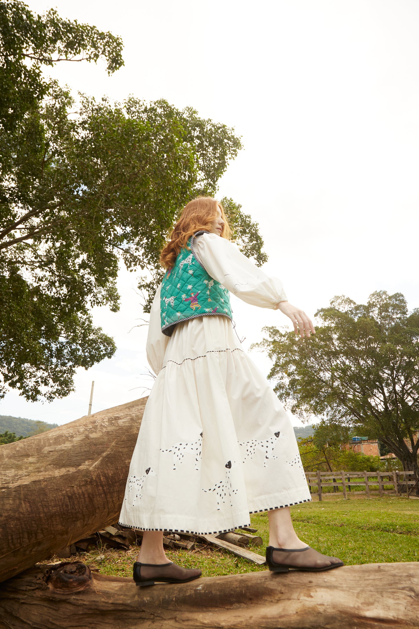 Vestido Bosque Pintado - off