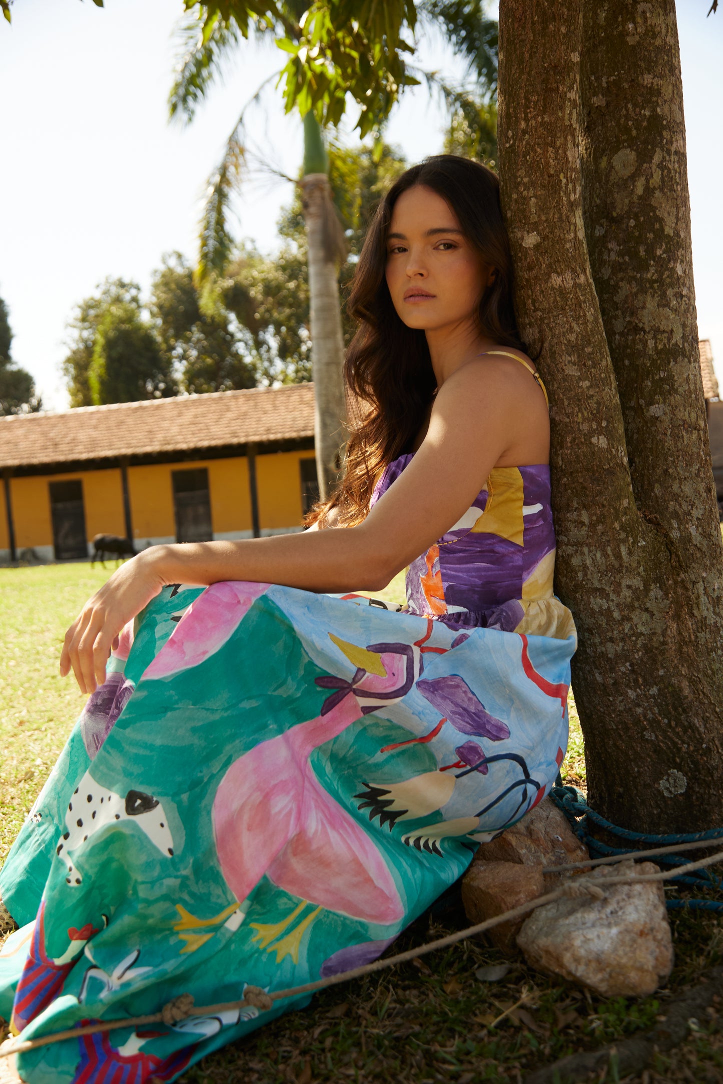 Vestido Picnic - roxo