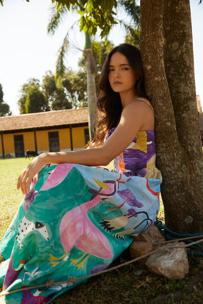 Vestido Picnic - roxo