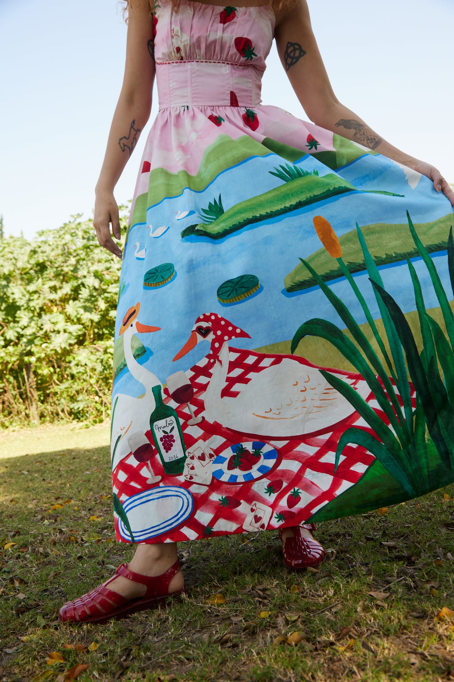 Vestido Picnic - rosa