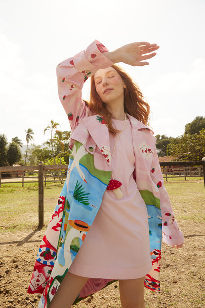 Trench Coat Picnic - rosa