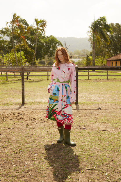 Trench Coat Picnic - rosa