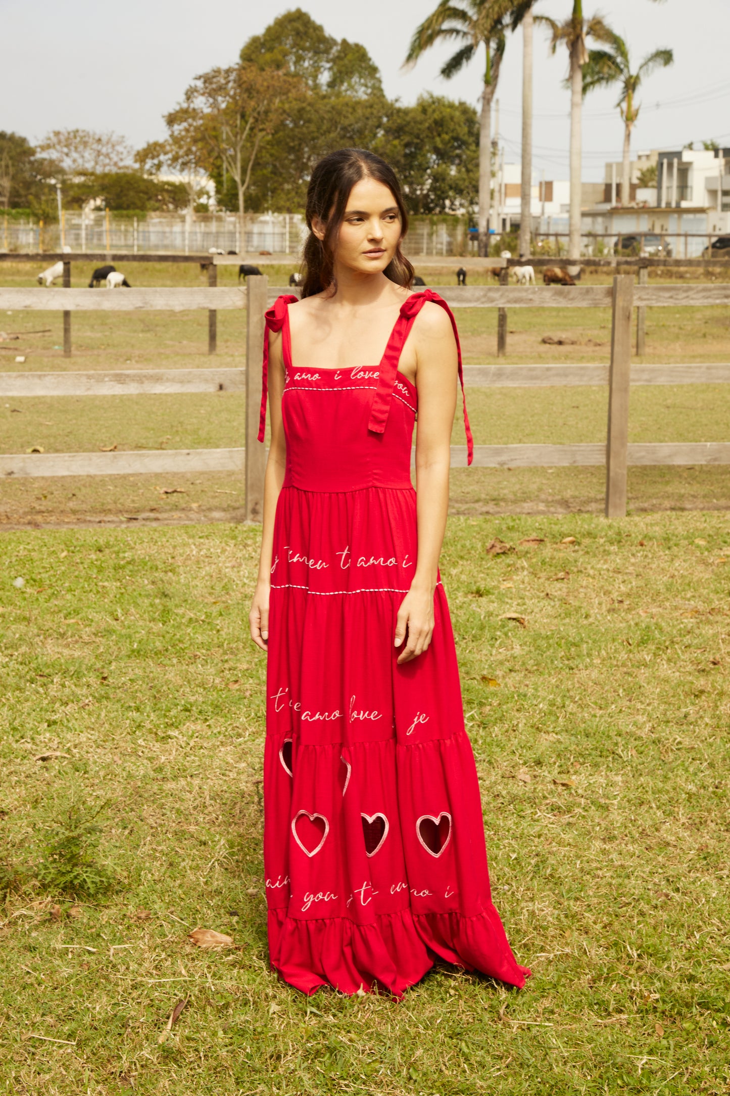 Vestido Amanda Amor - vermelho
