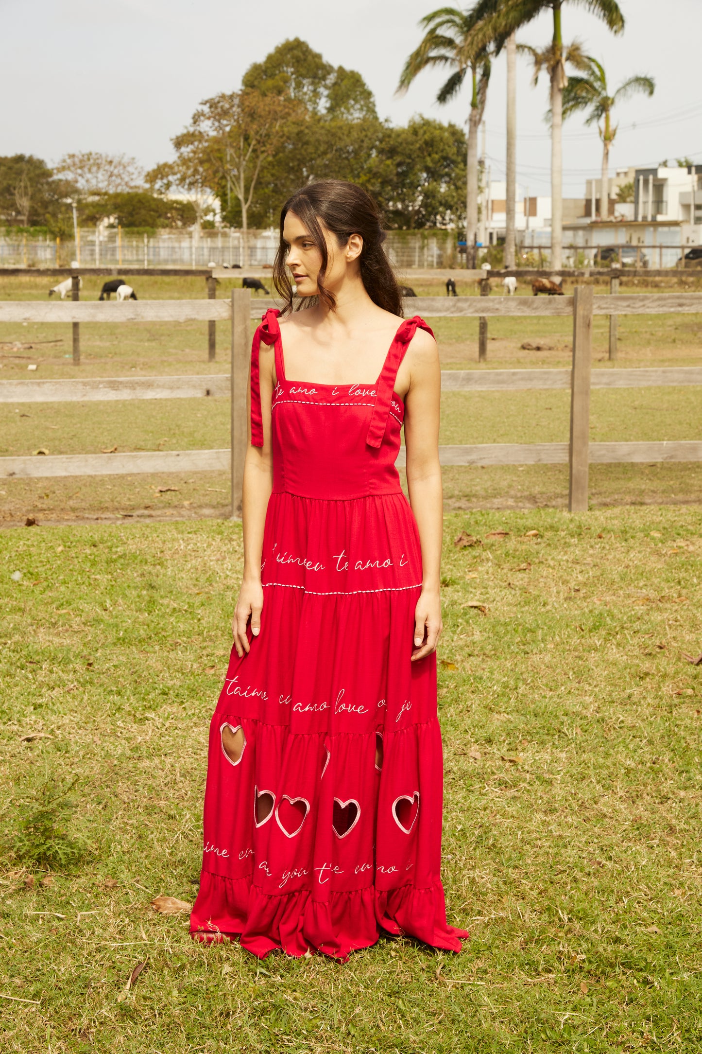 Vestido Amanda Amor - vermelho