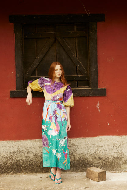Vestido Bosque - roxo