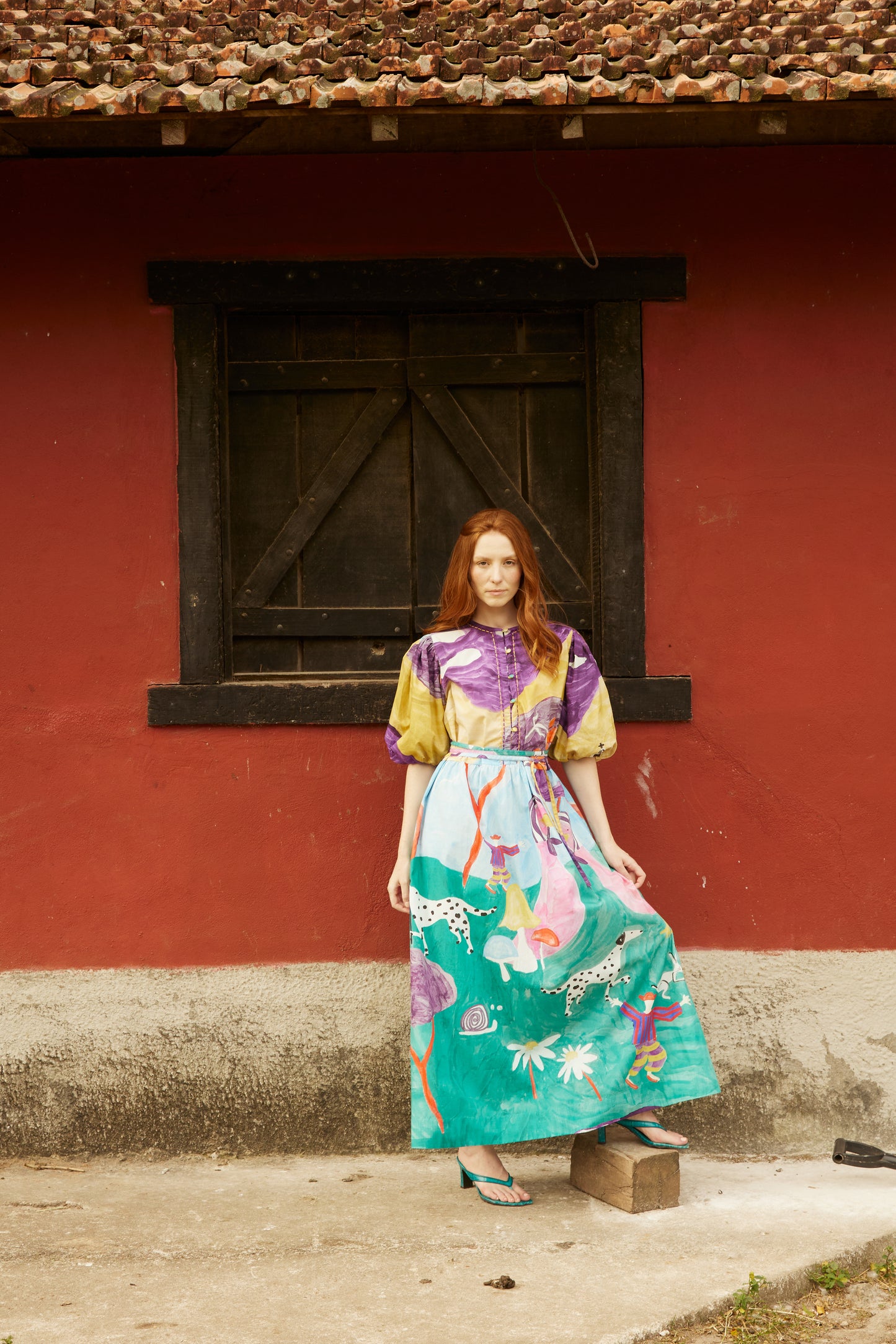 Vestido Bosque - roxo