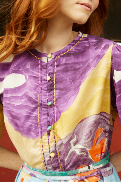Vestido Bosque - roxo