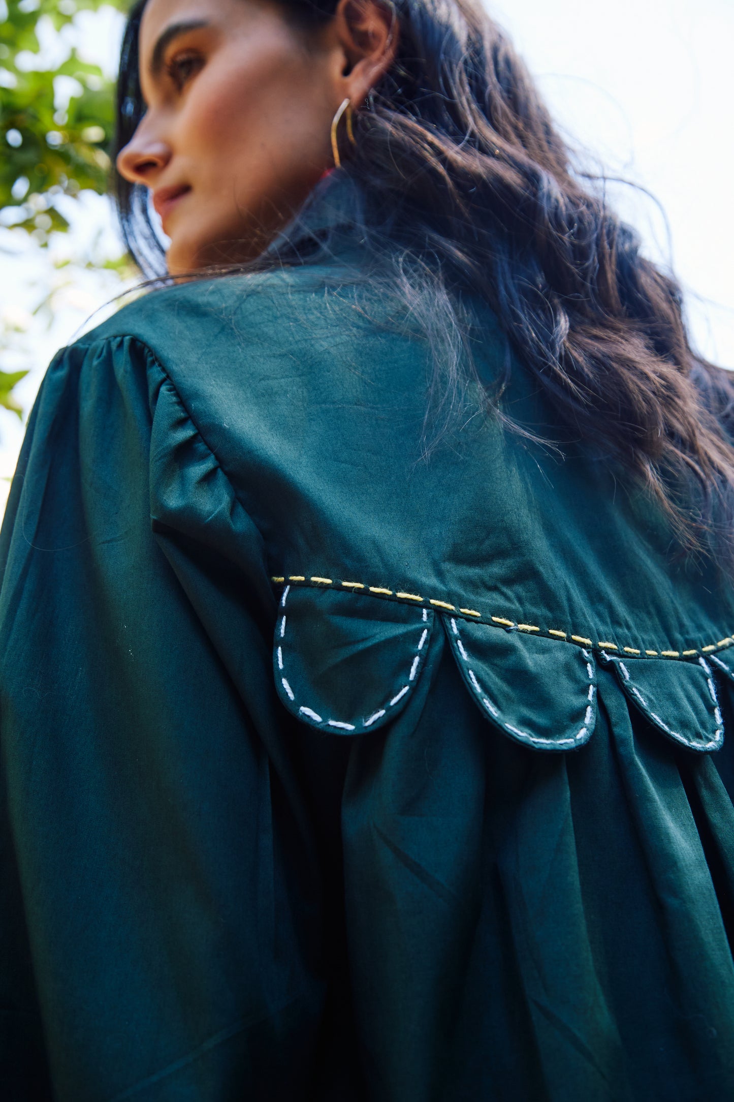 Vestido Três Patinhos Na Lagoa - verde escuro